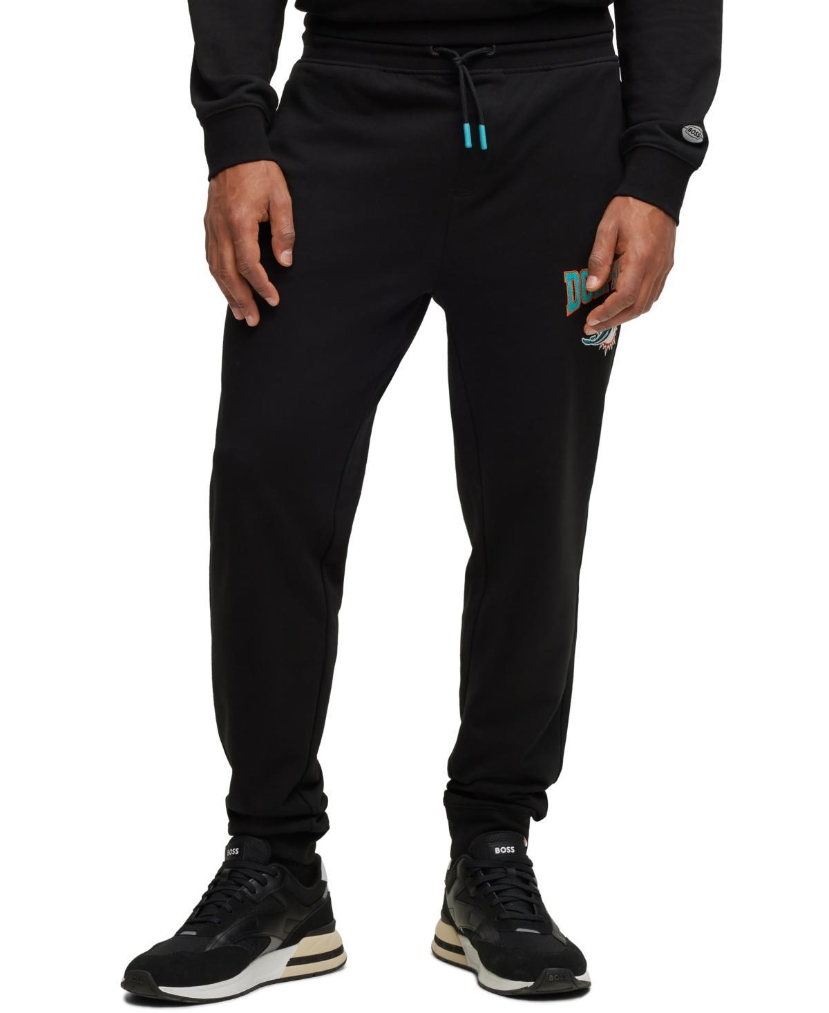 Mens BOSS x NFL Cotton-Terry Tracksuit Bottoms Product Image