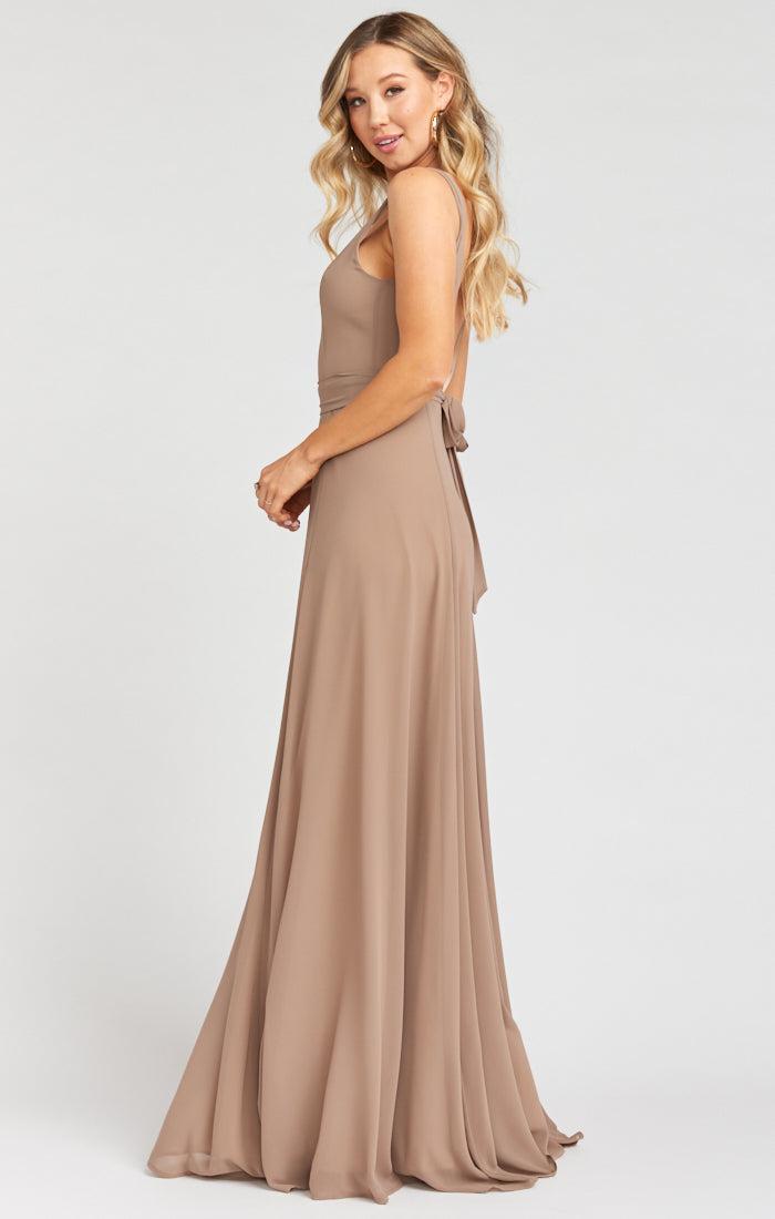 Jenn Maxi Dress ~ Dune Chiffon Product Image