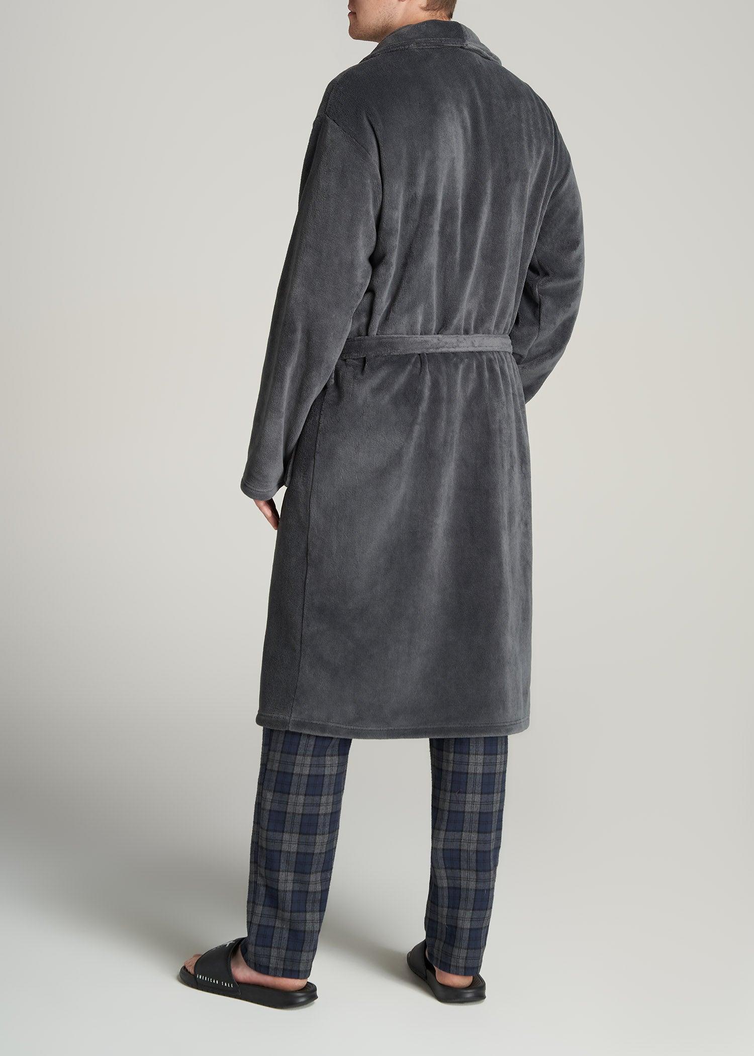 Tall Men's Robe in Charcoal Male Product Image