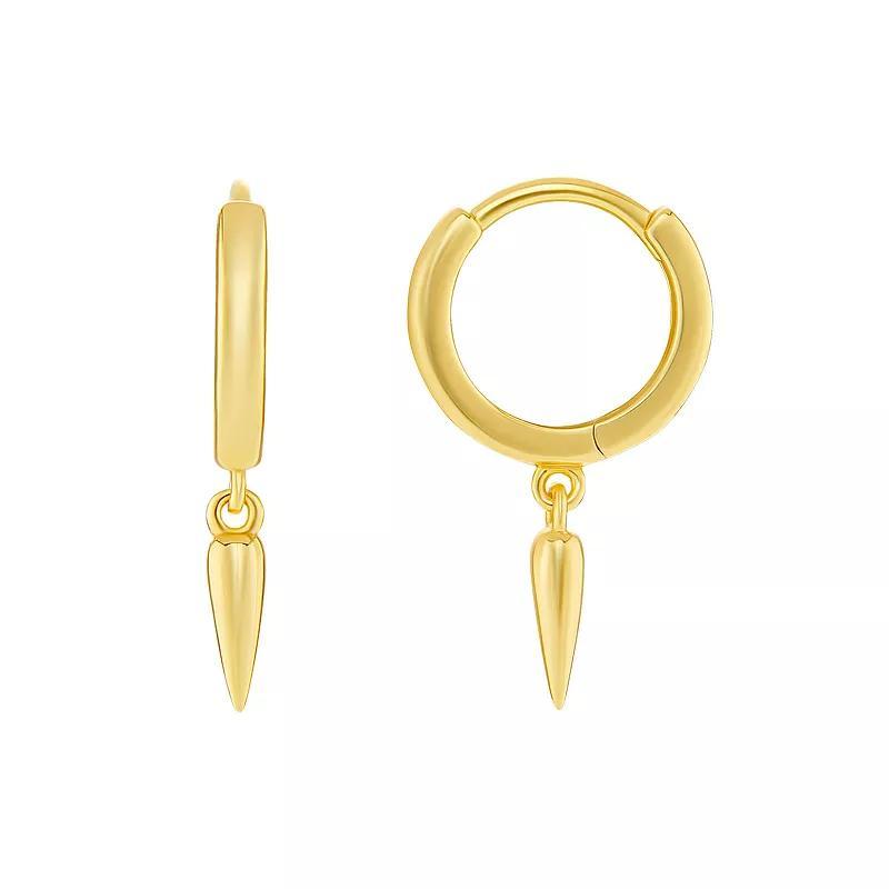 PRIMROSE 18k Gold Vermeil Hoop & Spike Drop Earrings, Womens Product Image