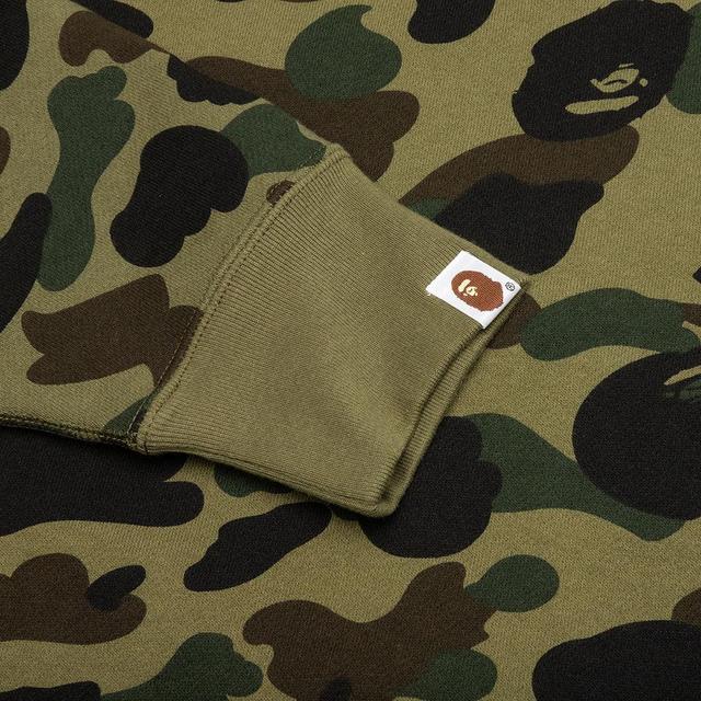 1st Camo Full Zip Hoodie - Green Male Product Image