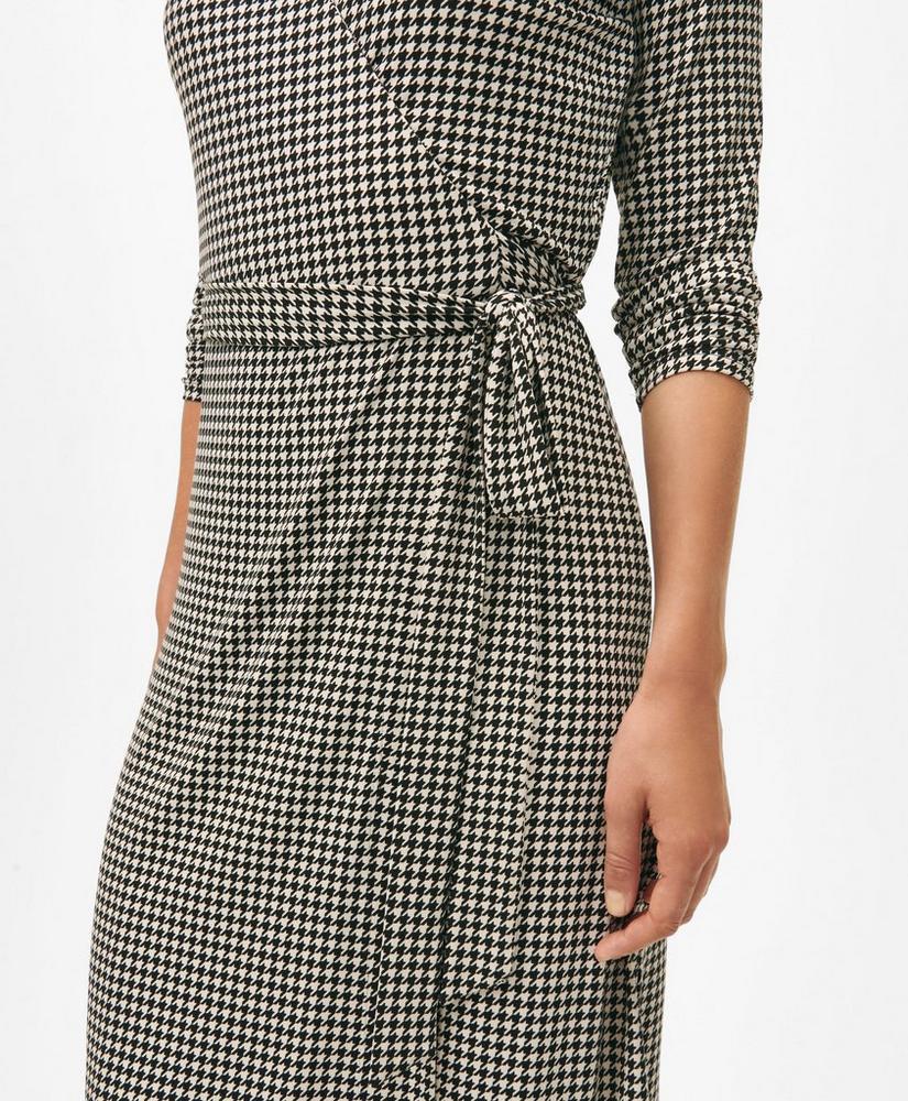 Patterned Jersey Wrap Dress Product Image