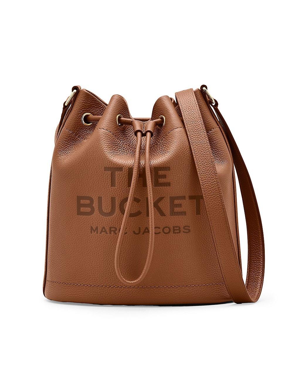 Womens The Shoulder Leather Bucket Bag product image