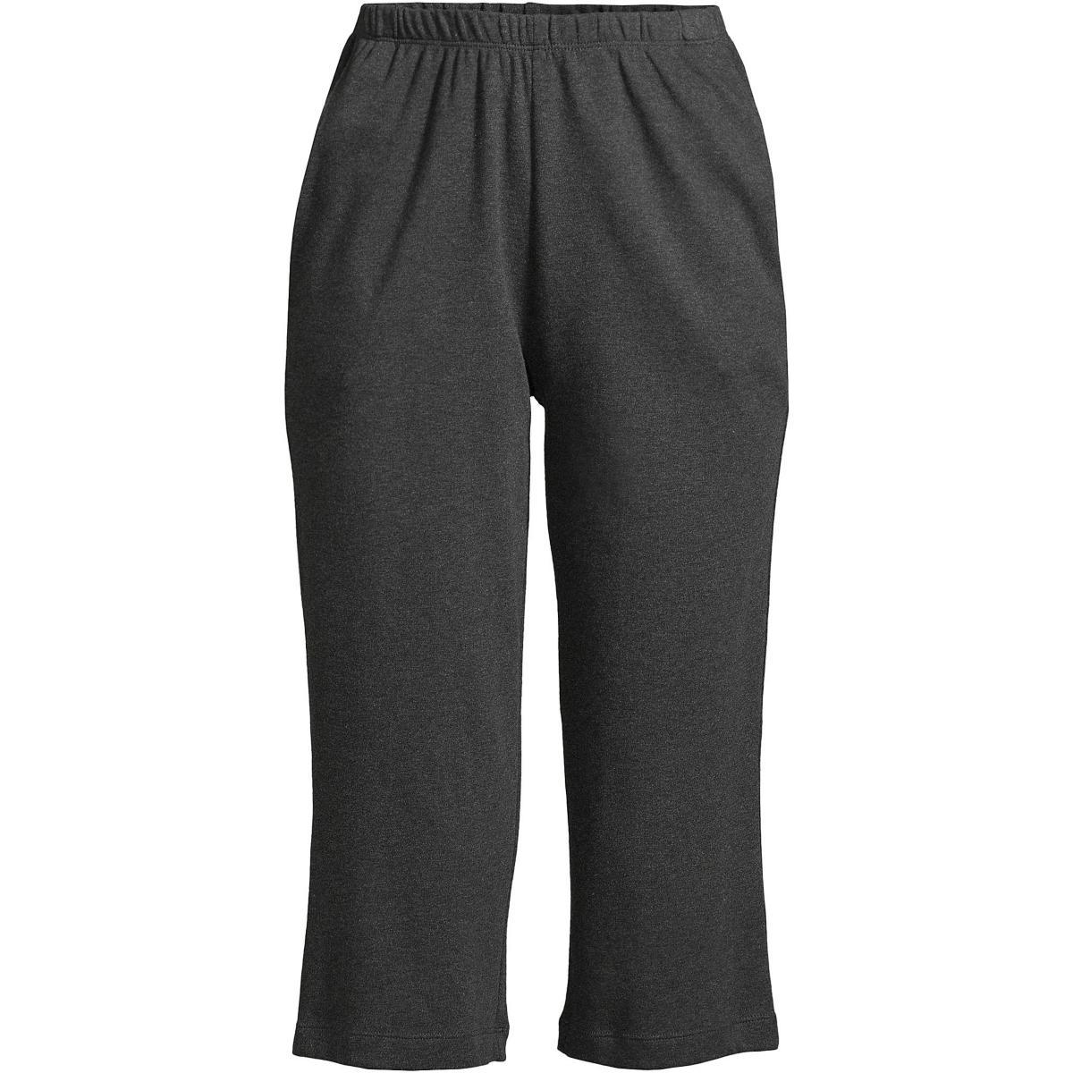 Womens Lands End Sport High Waist Pull-On Capri Pants Blue Product Image