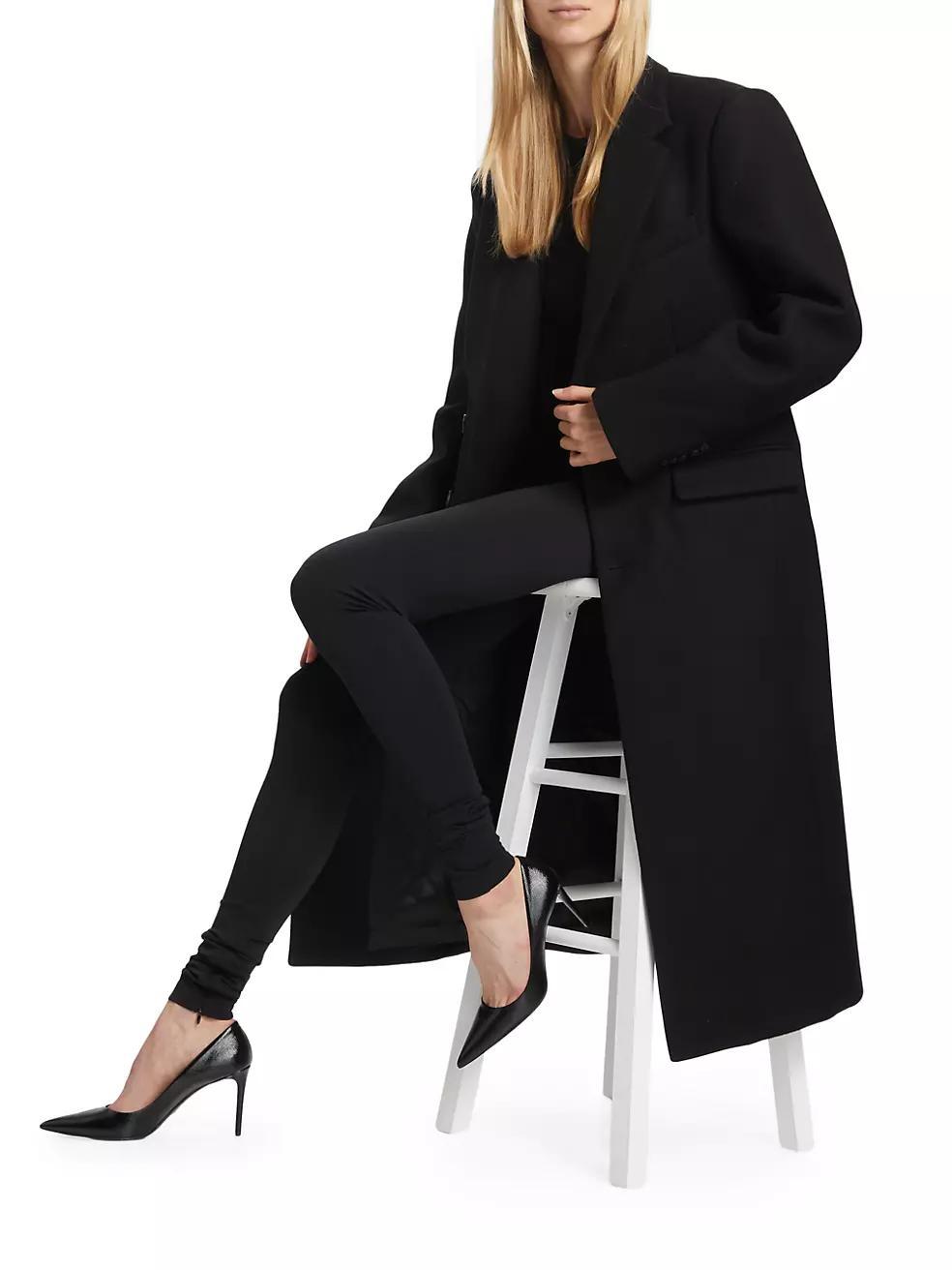 Single-Breasted Wool Coat Product Image