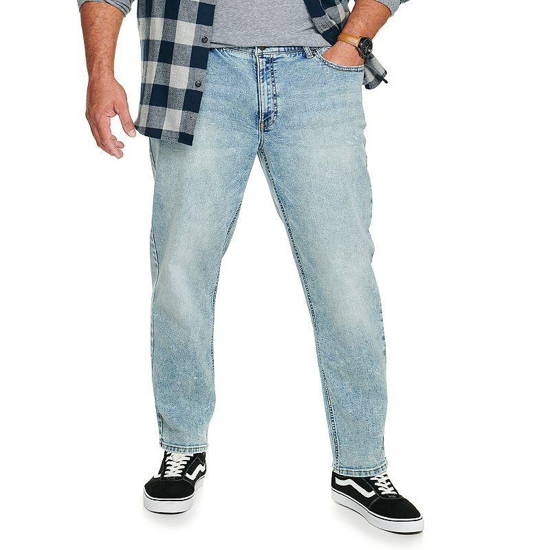 Big & Tall Sonoma Goods For Life Straight-Leg Flexwear Jeans, Mens Blue Product Image