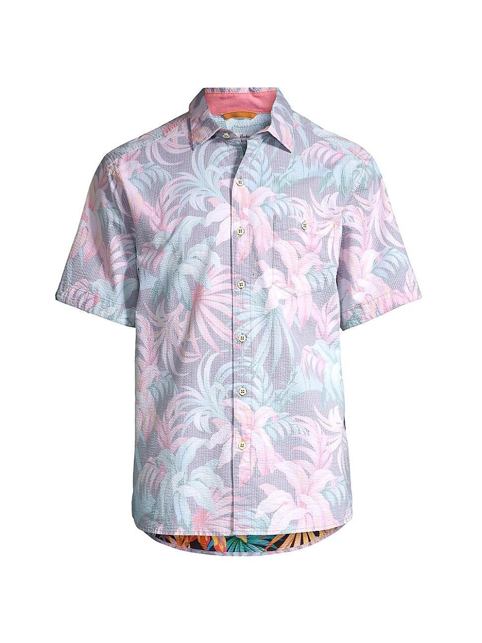 Mens Nova Wave Midnight Tropics Button-Front Shirt Product Image