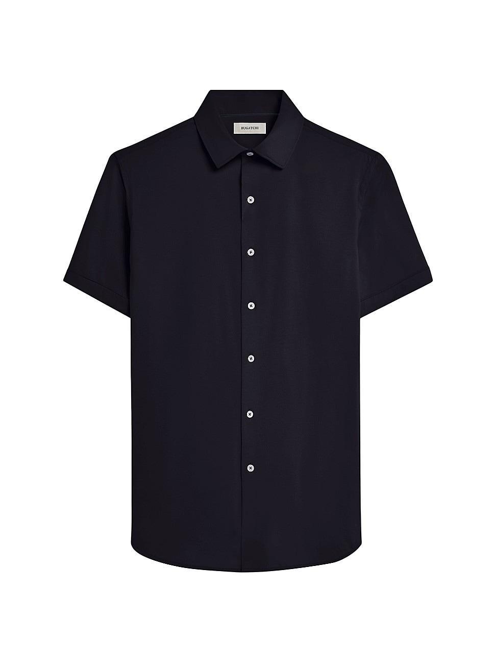 Mens Miles Stretch Cotton Button-Front Shirt Product Image