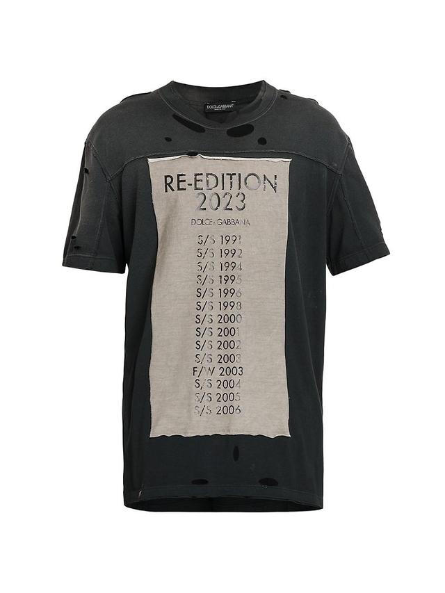 Mens Re-Edition Graphic Distressed T-Shirt Product Image
