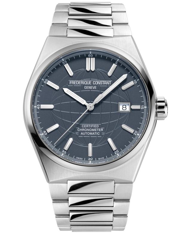 Frederique Constant Mens Swiss Automatic Highlife Cosc Stainless Steel Bracelet Watch 41mm - Silver-tone Product Image