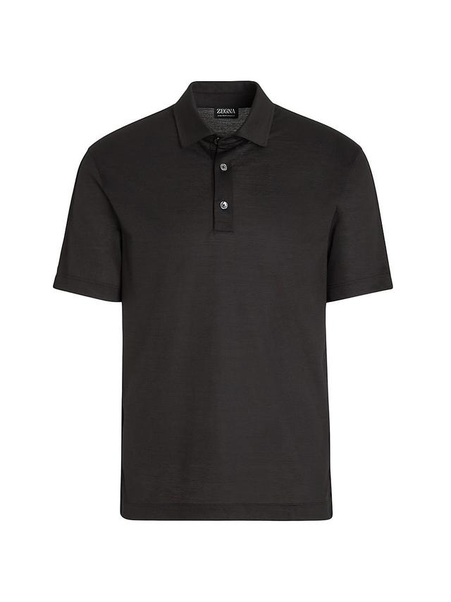 Mens High Performance Wool Piquet Polo Shirt Product Image