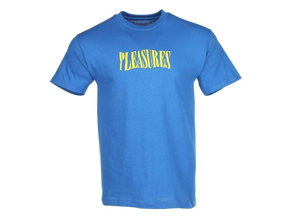 Pleasures Party Logo T-Shirt (Royal ) Men's Clothing Product Image