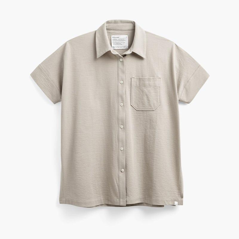 Sand Women's Hybrid Seersucker Short Sleeve Shirt Product Image