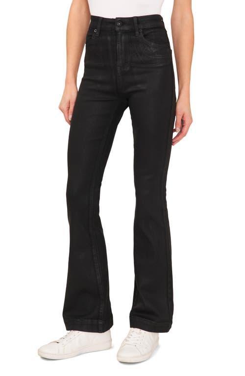 CeCe High Waist Coated Jeans Product Image