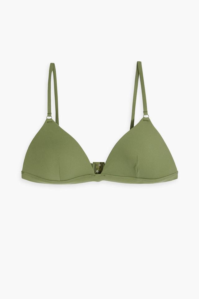 Separates Sculpt Triangle Bikini Top In Army Green Product Image