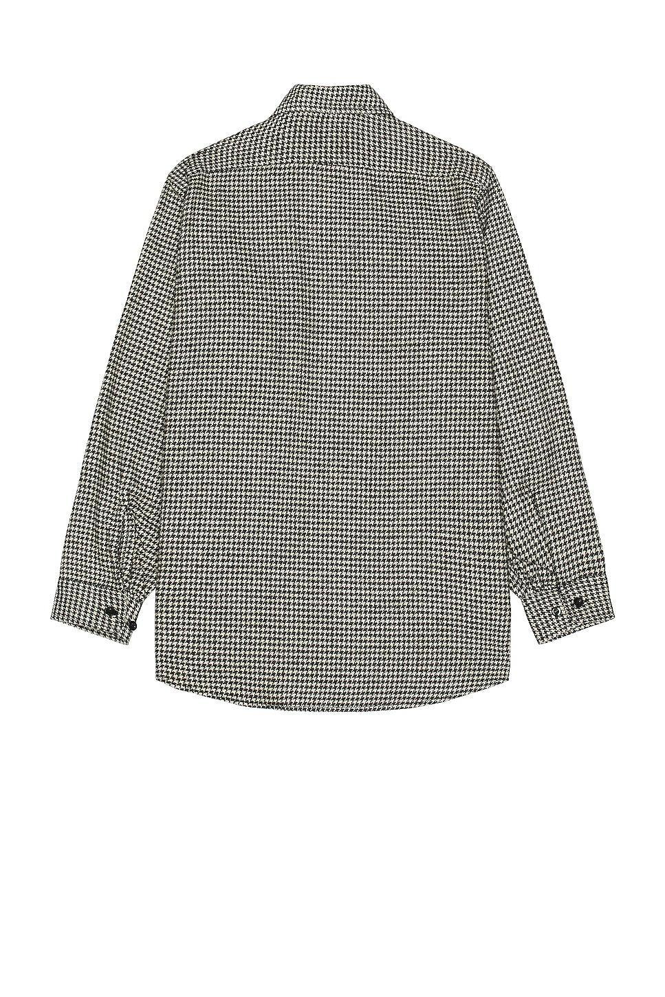 Beams Plus Work Classic Fit Houndstooth Shirt in Multi Product Image