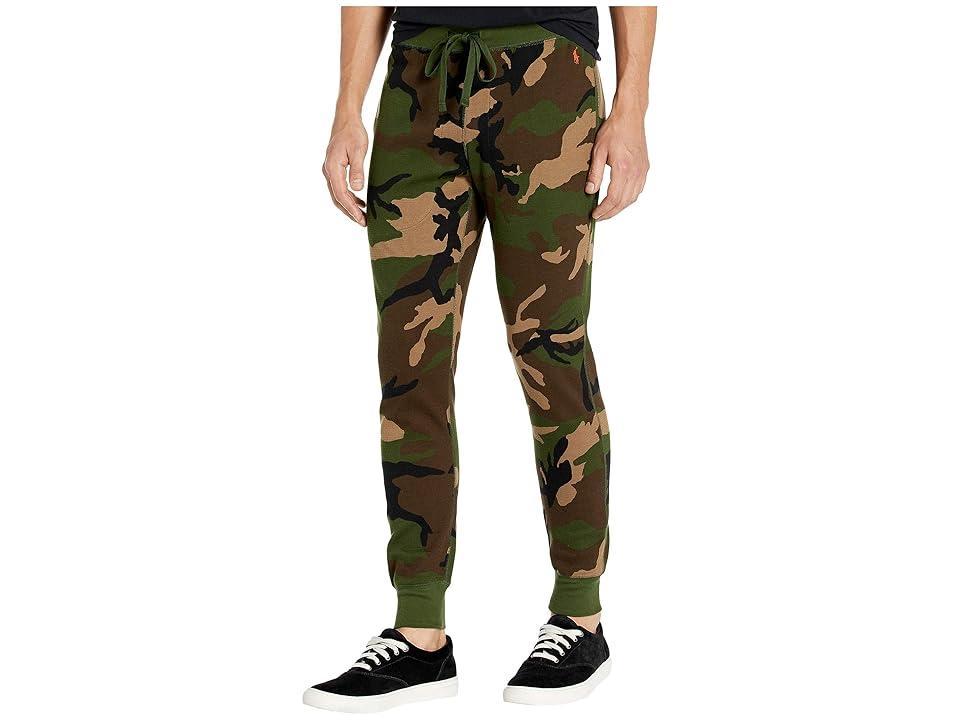 Polo Ralph Lauren Lightweight Waffle Printed Jogger Pants (Surplus Camo/Dusk Orange Pony Print) Men's Pajama Product Image