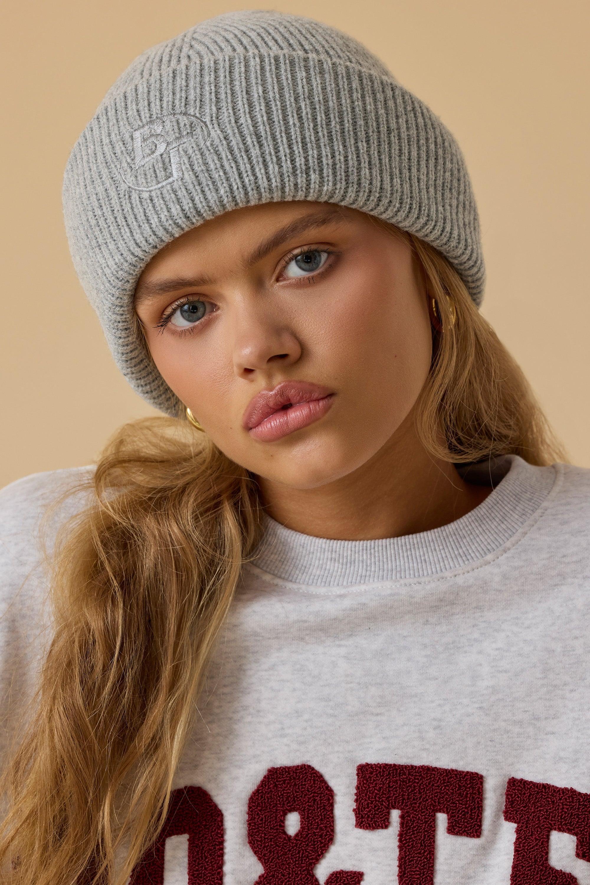 Knit Beanie in Heather Grey Product Image