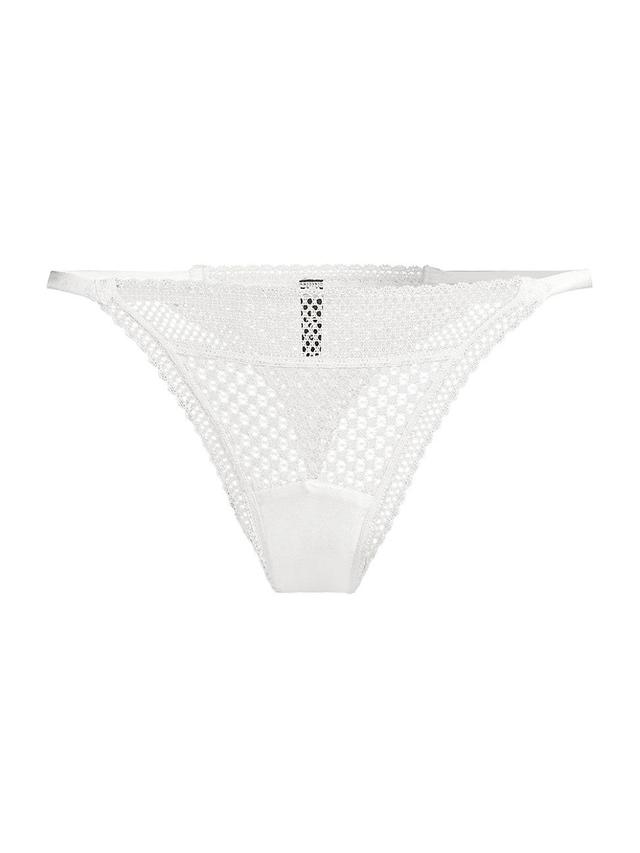 Womens Bella Triangle Lace Thong Product Image