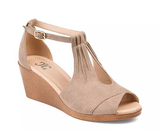 Journee Collection Kedzie Womens Wedges Brown Product Image