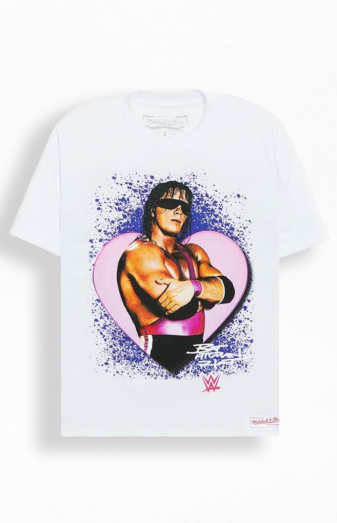 Mitchell & Ness Men's Wrestlemania Legends Bret Hitman Hart Oversized T-Shirt Product Image