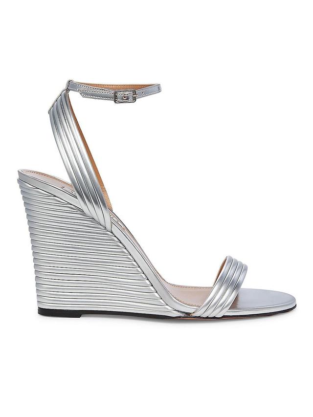 Womens Wow 95MM Metallic Wedge Sandals Product Image