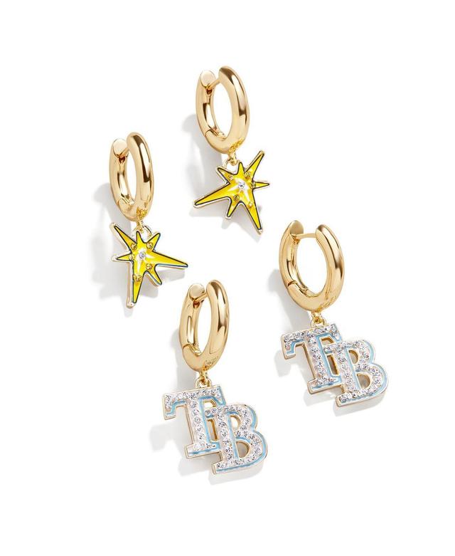 Womens Baublebar Gold-Tone Tampa Bay Rays Team Earrings Set Product Image