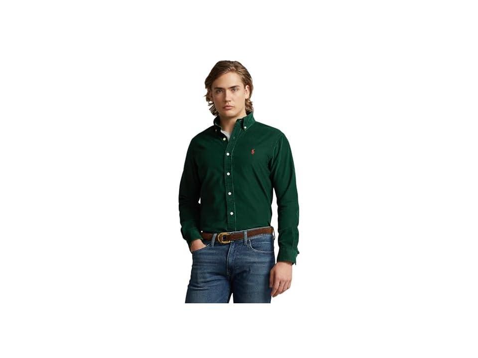 Polo Ralph Lauren Classic Fit Corduroy Shirt (Moss Agate) Men's Clothing Product Image