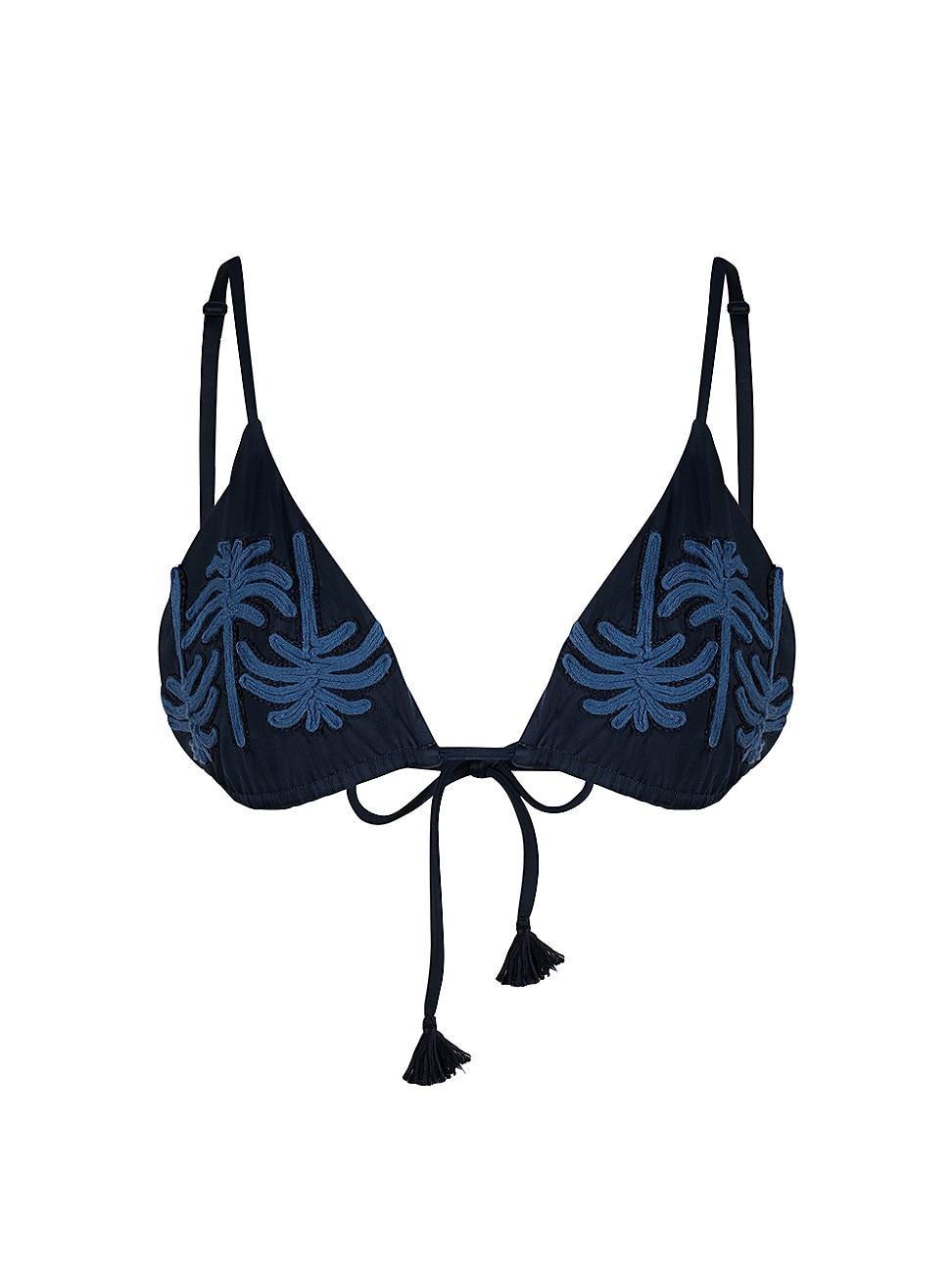 Womens Enjipai Embroidered Bikini Top Product Image