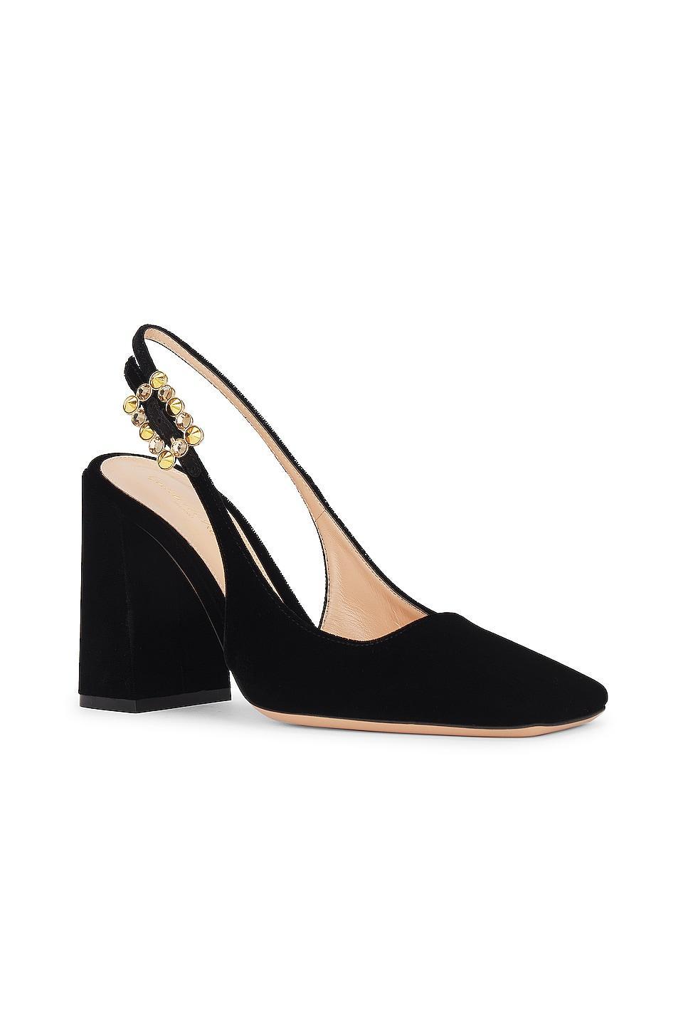 Gianvito Rossi Sling Back Pump Black. (also in ). Product Image