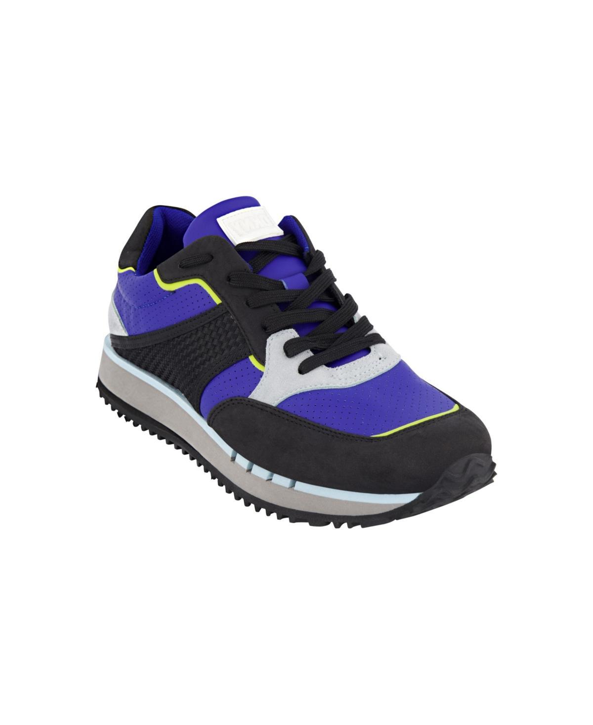 DKNY Mens Colorblock Running Sneakers - Blue Product Image