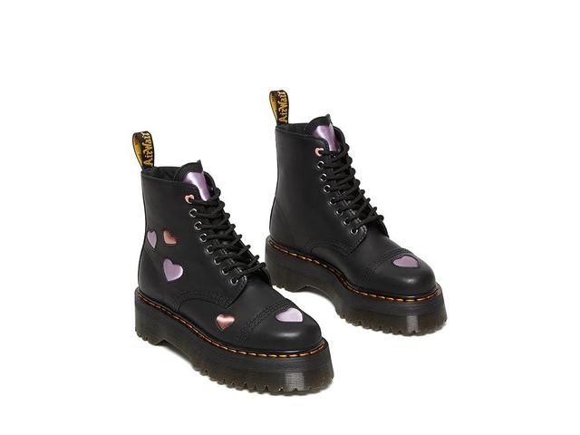 Sinclair Leather Heart Platform Boots Product Image