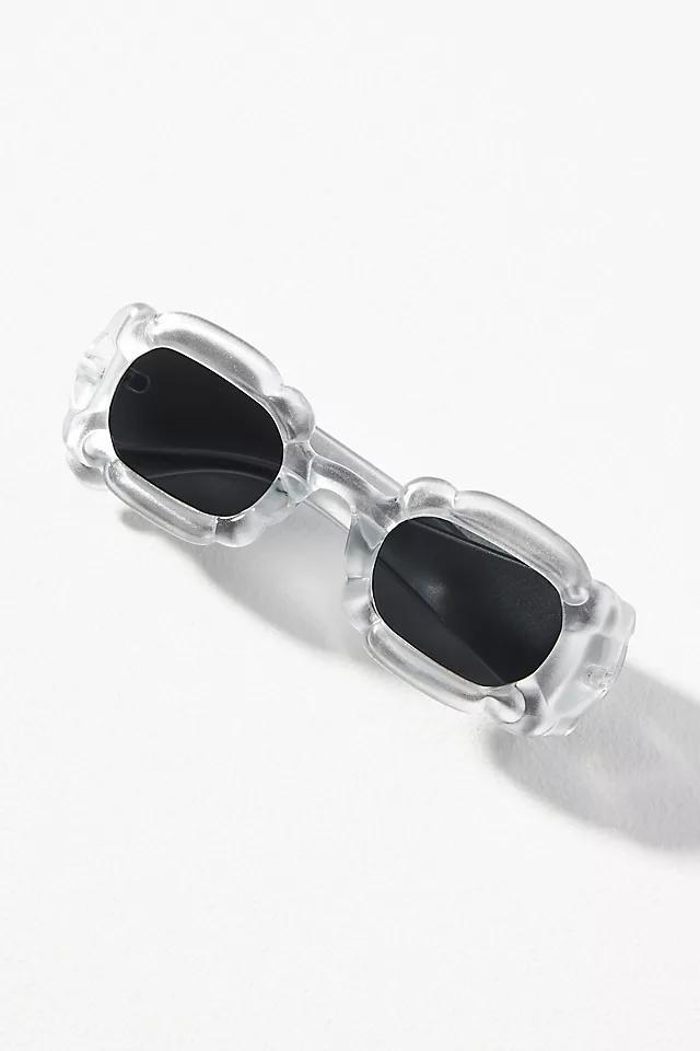 I-SEA Iridescent Captured Rectangle Sunglasses Product Image