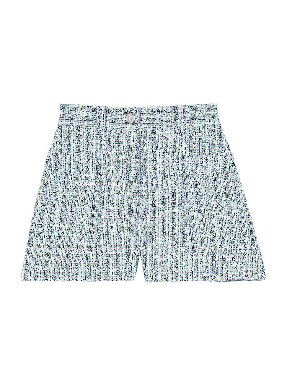 maje Elia Metallic Tweed Shorts Product Image