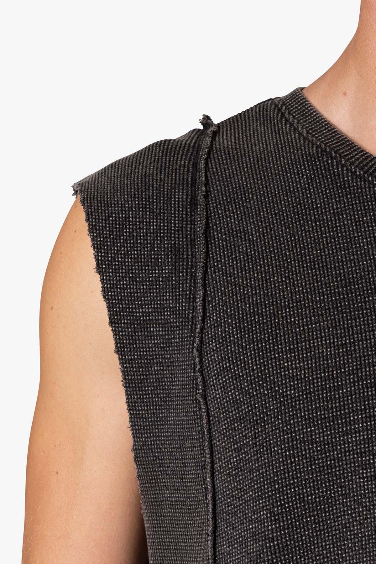 Paneled Knit Tank - Vintage Black Product Image