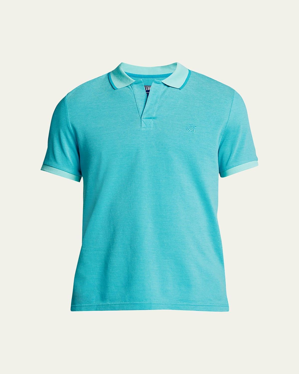 Mens Pique Tipped Polo Shirt Product Image