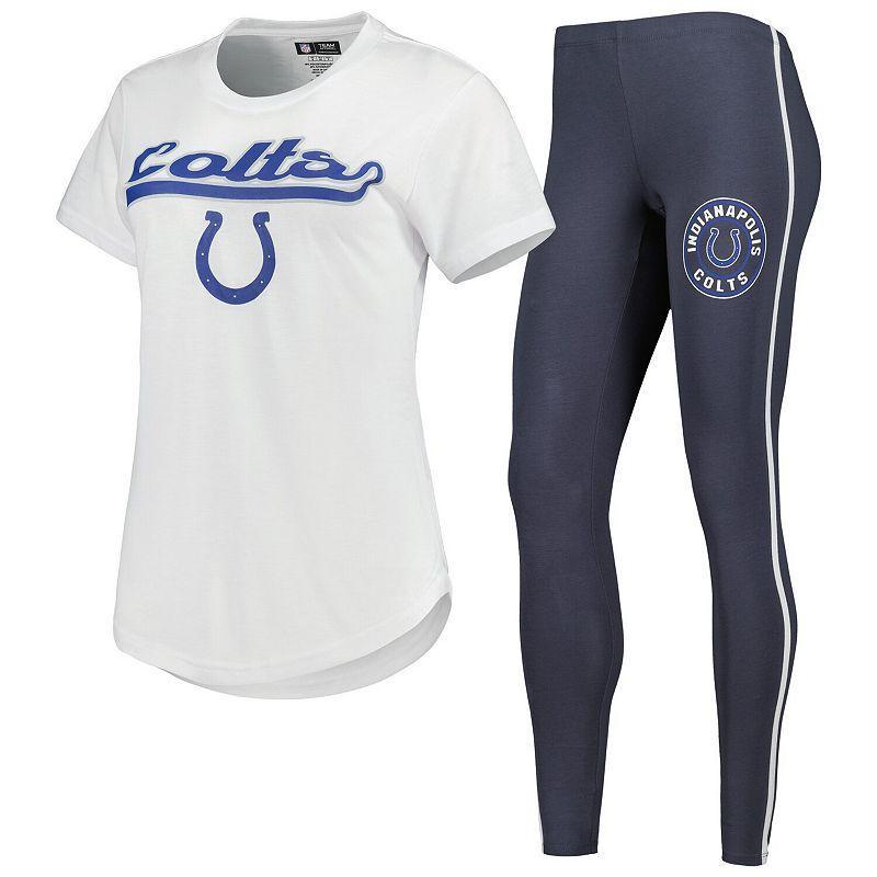 Womens Concepts Sport /Charcoal Indianapolis Colts Sonata T-Shirt & Leggings Sleep Set Product Image