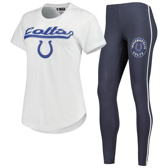 Womens Concepts Sport /Charcoal Indianapolis Colts Sonata T-Shirt & Leggings Sleep Set Product Image