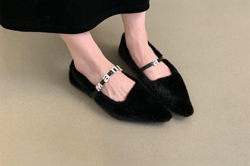 Fleece Pointed Flats Product Image