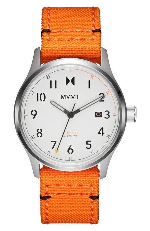 MVMT WATCHES Field II Nylon Strap Watch, 42.5mm Product Image