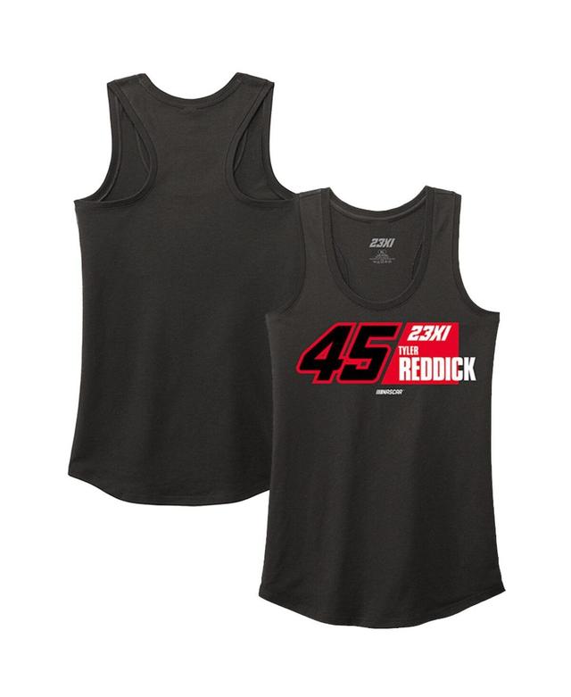 Womens 23xi Racing Black Tyler Reddick Racer Back Tank Top Product Image