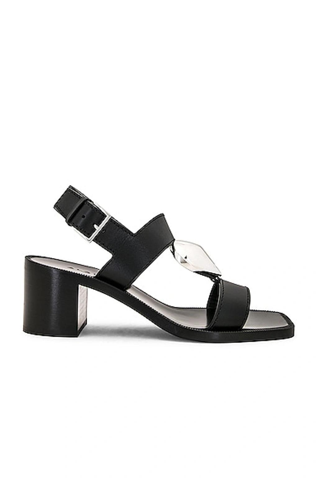 ALAÏA Heart Sandal In Black Product Image