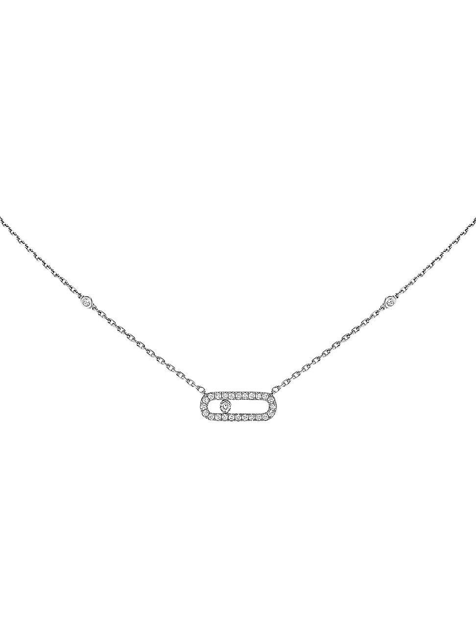 Womens Move Uno 18K Gold & 0.22 TCW Diamond Pendant Necklace Product Image