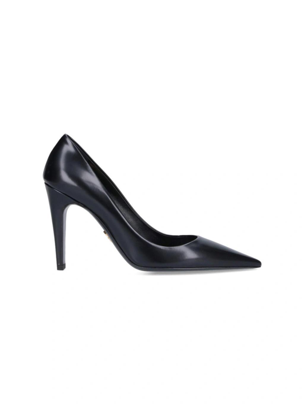 PRADA 85mm Leather Pumps In Black product image