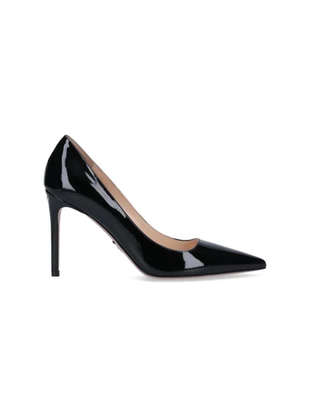 Pointed Black Patent Leather Pumps Product Image