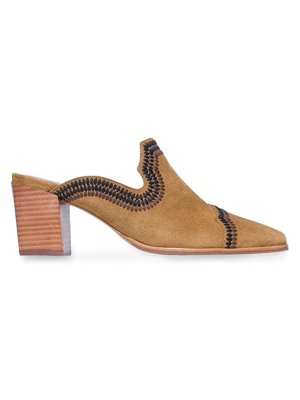 Womens Brooklyn Embroidered Mules Product Image