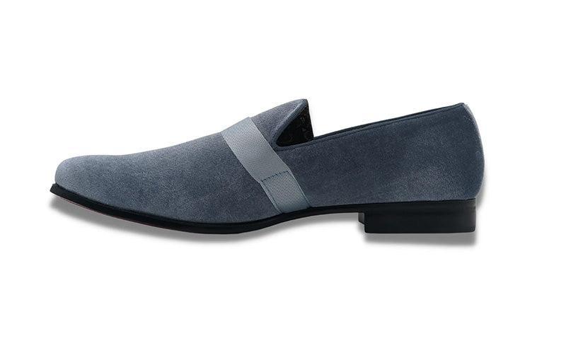 Carolina Blue Solid Velvet Loafer Product Image