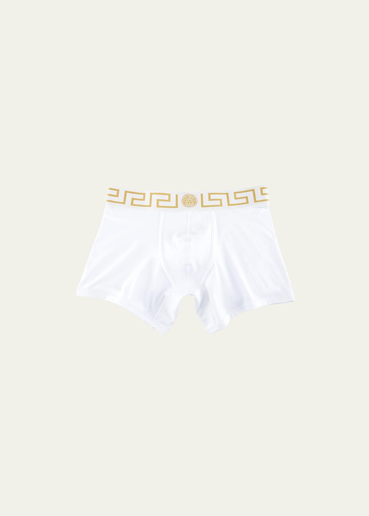 Versace Long Stretch Cotton Trunks Product Image