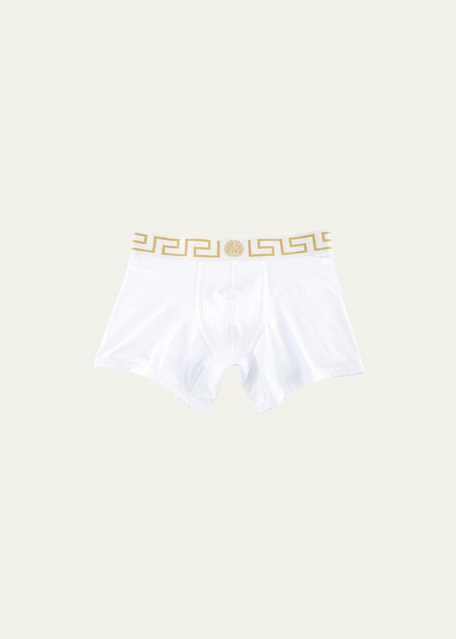 Versace Long Stretch Cotton Trunks Product Image