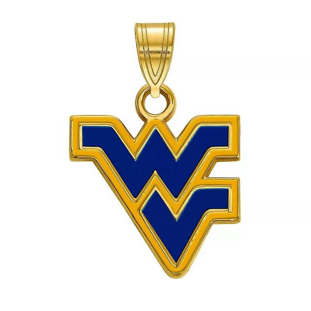 LogoArt Sterling Silver West Virginia Mountaineers Small Enamel Pendant, Womens Product Image